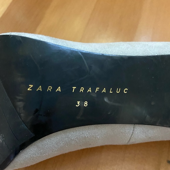 Zara faux suede high heels sz 8 - Picture 5 of 6